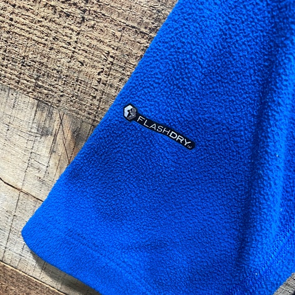 The North Face Long Sleeve Blue 1/2 Zip Fleece Pullover Size Large - Picture 4 of 6